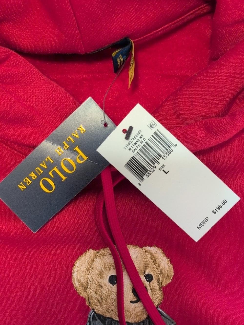 Polo by Ralph Lauren Red Bear Hoodie - Picture 4 of 11